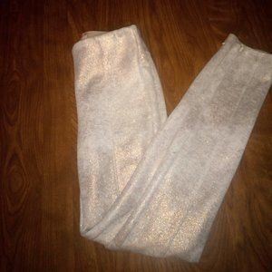 Cream/Gold ANTHROPOLOGY leggings